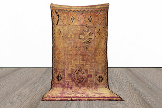 Grand tapis marocain usé 5x12.