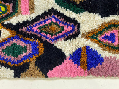 Moroccan Berber custom Hand Made runner Rug.