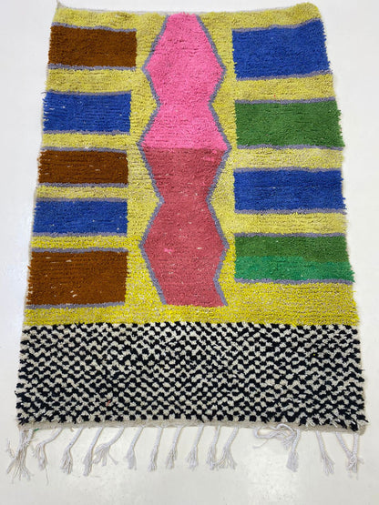 Tapis marocain, tapis berbère en laine fait main.