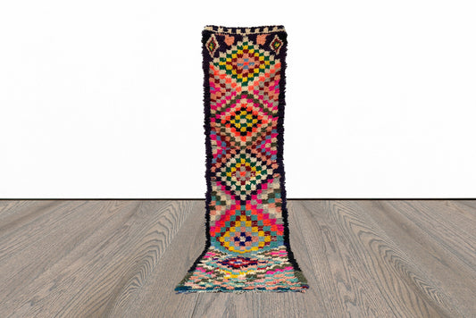 Tapis de couloir long à carreaux marocains 3x10.