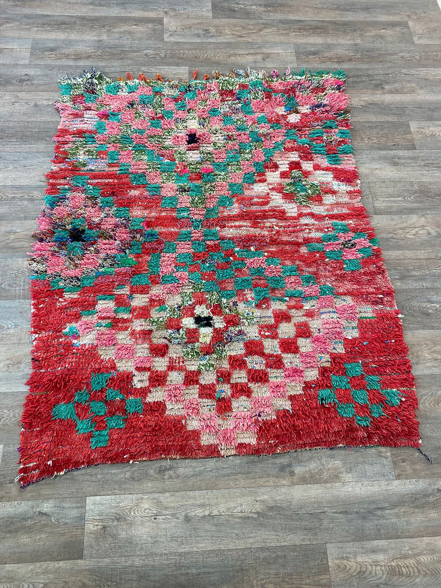 Tapis à carreaux berbères marocains 5x6.