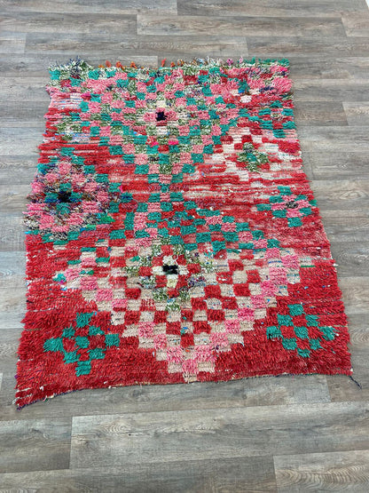 Tapis à carreaux berbères marocains 5x6.