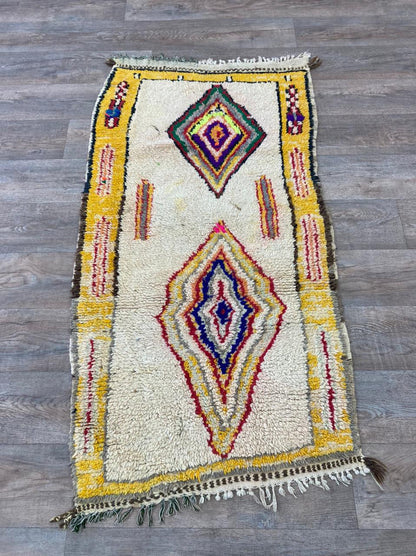 Petit tapis berbère marocain 3x5.