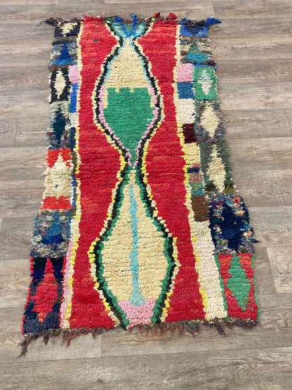 Petit tapis marocain coloré 3x6.