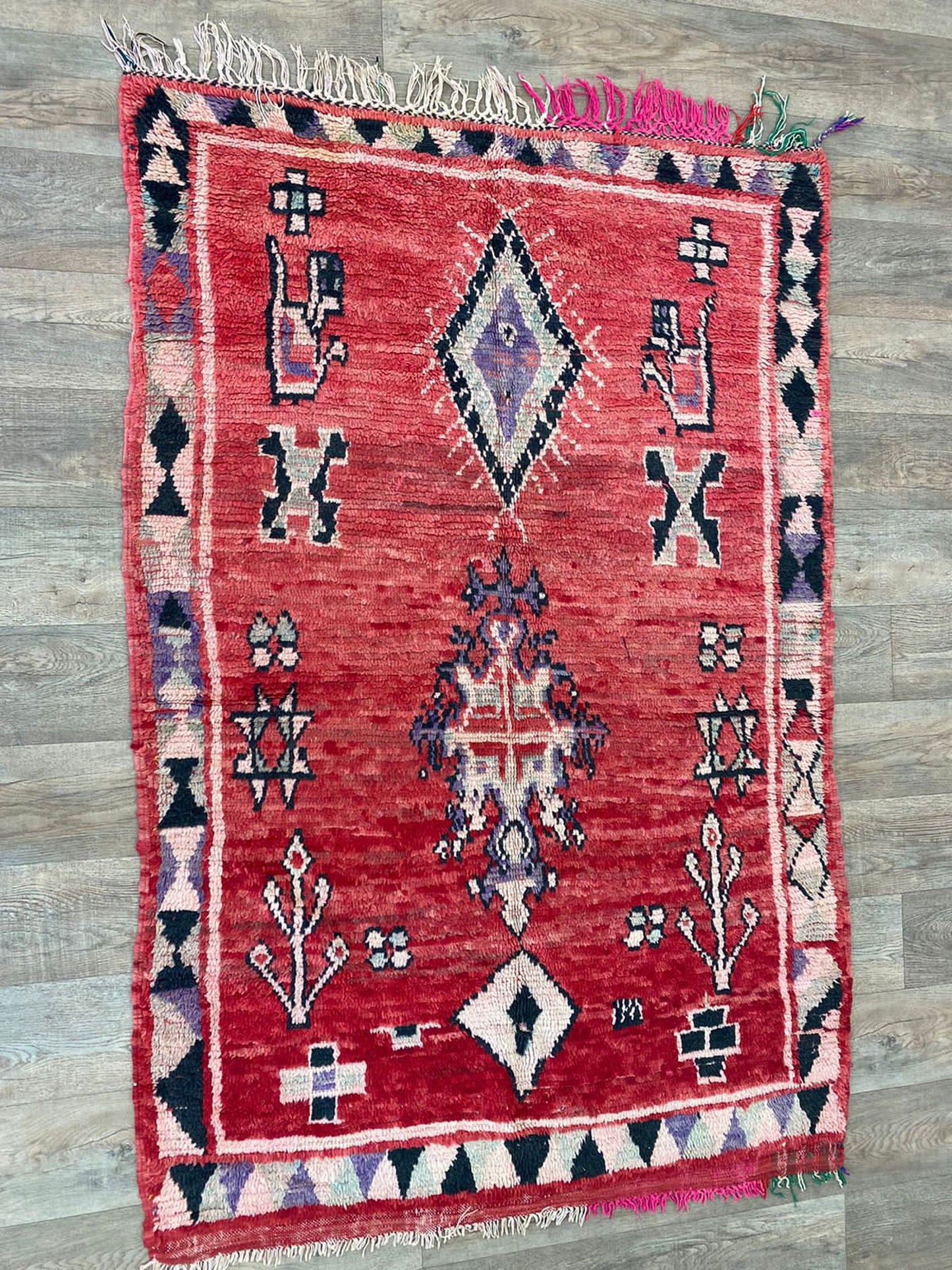 Tapis berbère vintage marocain 4,5x7.