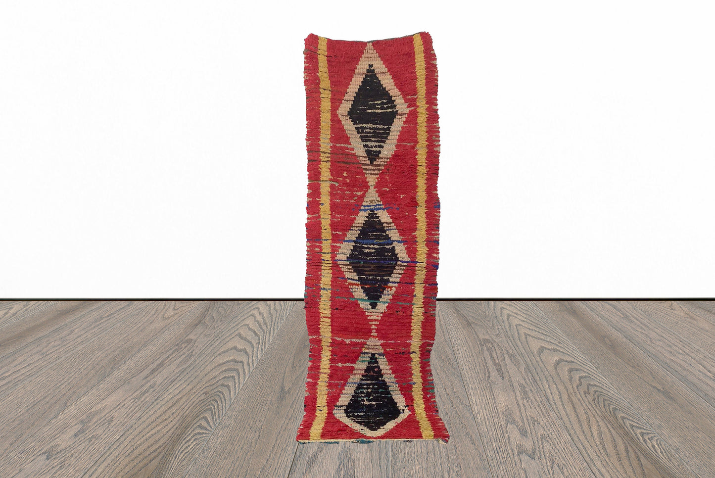 Tapis de couloir vintage étroit Diamond 2x8.