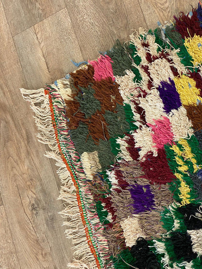 4x5 FT Moroccan Bohemian area colorful rugs.