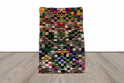 4x5 FT Moroccan Bohemian area colorful rugs.