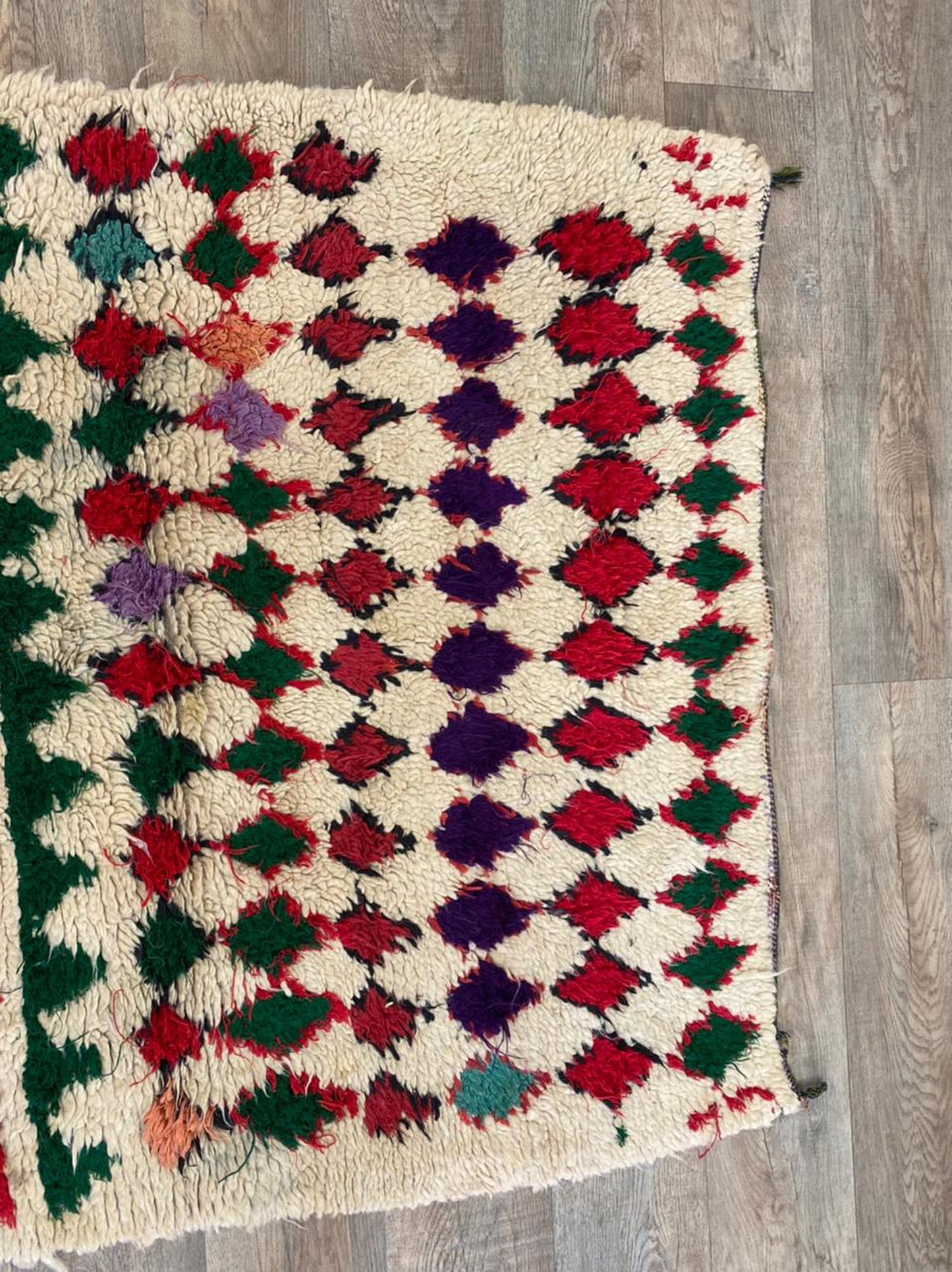 4x6 FT Moroccan diamond colorful woven area rugs.