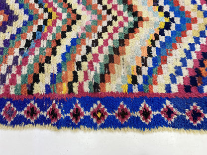 Tapis marocain coloré de style bohème 4x6 pi.