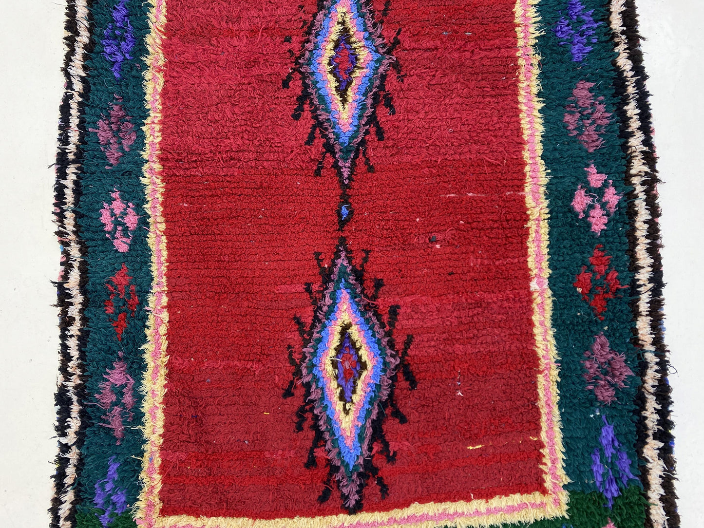 Tapis tribal marocain coloré tissé 4x6.