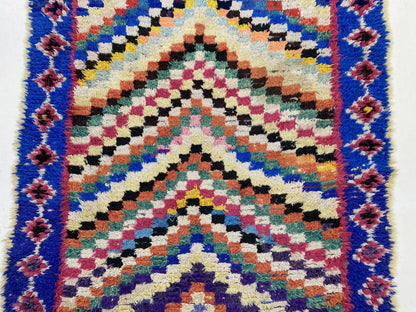 Tapis marocain coloré de style bohème 4x6 pi.