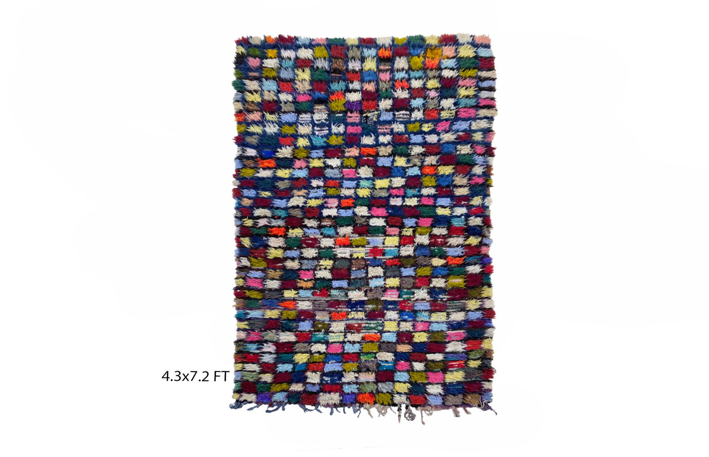 Tapis tissé marocain coloré 4x7.