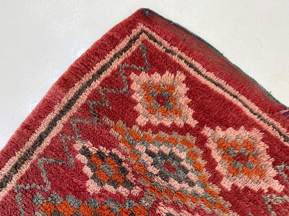 Long tapis marocain 3x7, tapis berbère vintage.