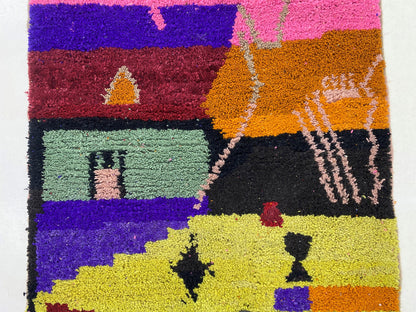 Tapis berbère personnalisé unique - Tapis berbères colorés et tissés.