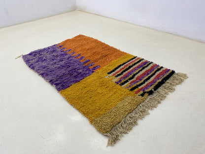 Moroccan Hand Knotted Custom Rug -Woven Berber Colorful Rug, Custom rug for your Space.