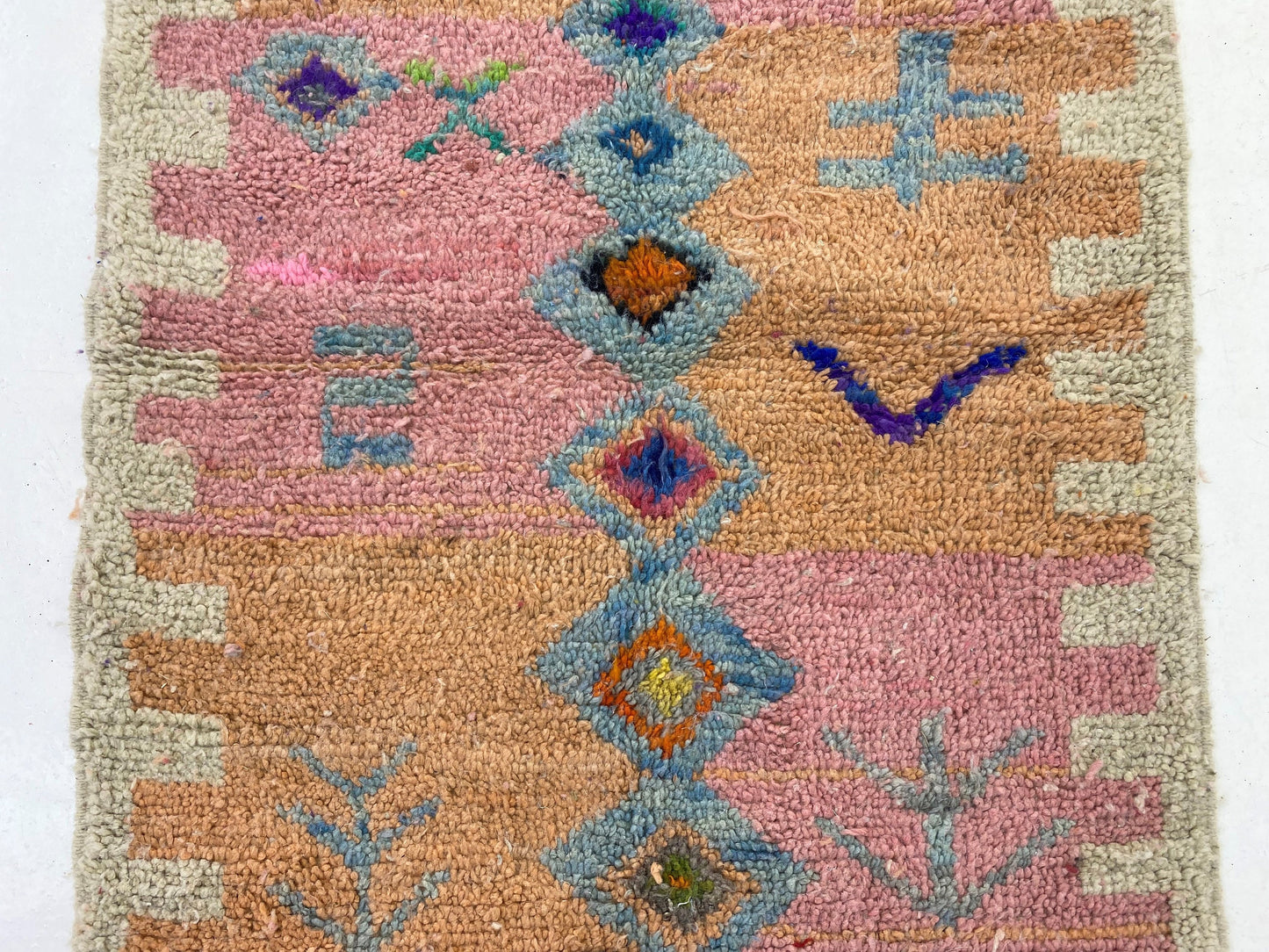 Custom Colorful Moroccan Berber Rug - Handmade Berber Area Rug.