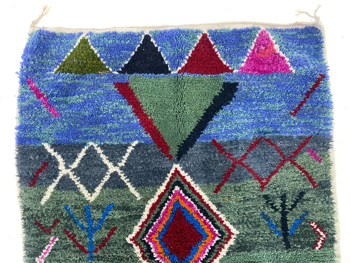 Handwoven Colorful Berber Rug, Handwoven Custom Moroccan area rug.