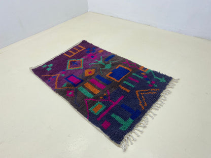 Tapis marocain personnalisé tissé à la main, tapis de salon berbère fait main.