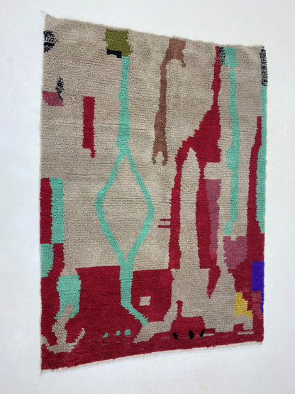 Tapis berbère marocain, tapis berbères en laine faits à la main, design unique et coloré pour votre maison.