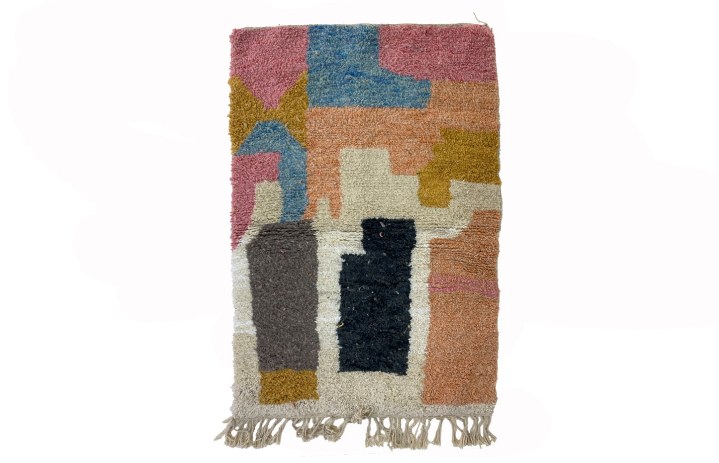 Custom Moroccan Area Rug, Colorful Boho Decor Hand Knotted Rug.