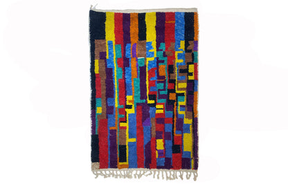 Custom Moroccan Berber Colorful Rug, Handmade Abstract Rug to Your Space.