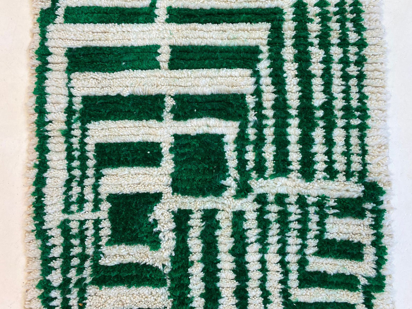 Tapis de couloir marocain unique fait à la main, tapis de couloir coloré de style bohème.