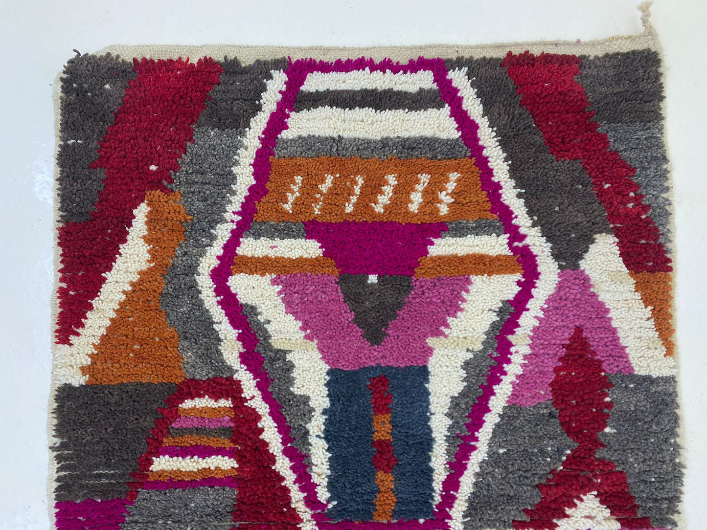 Moroccan Handwoven Custom Berber Rug, unique Handmade Accent for Living Room Decor.