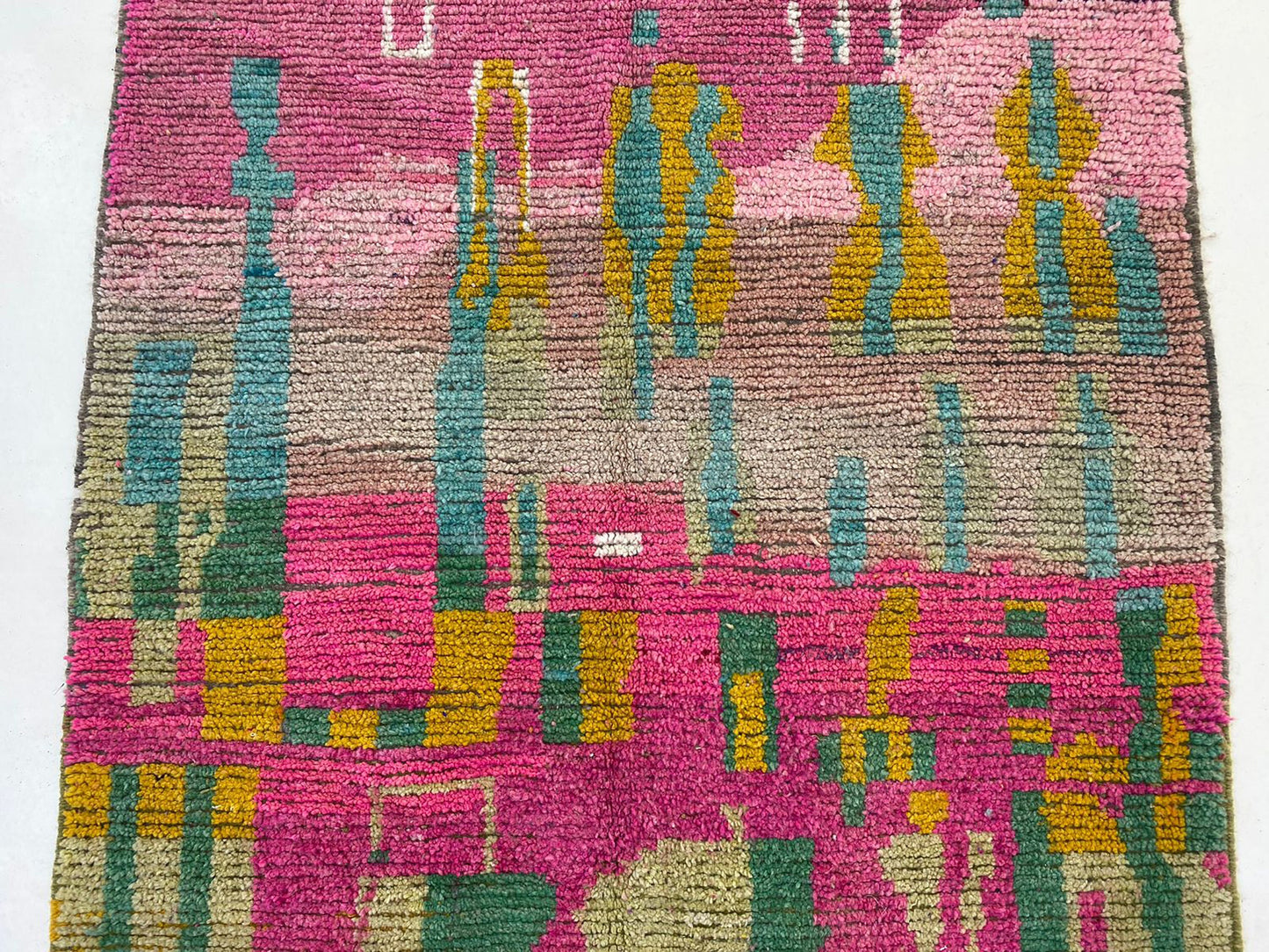 Handcrafted Moroccan Berber Rug, Custom colorful area Rug.