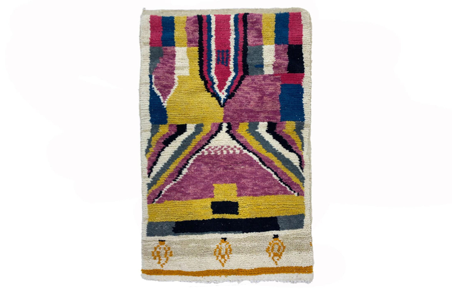 Custom Moroccan Berber Area Rug, Handmade and Colorful Wool Rug.