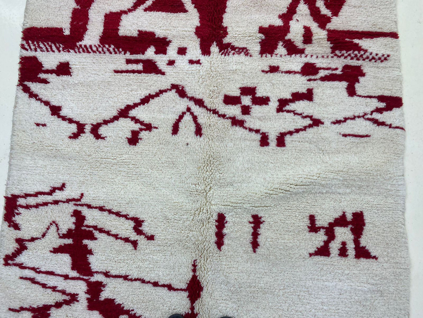 Tapis berbère marocain fait main, tapis de décoration de chambre personnalisé.