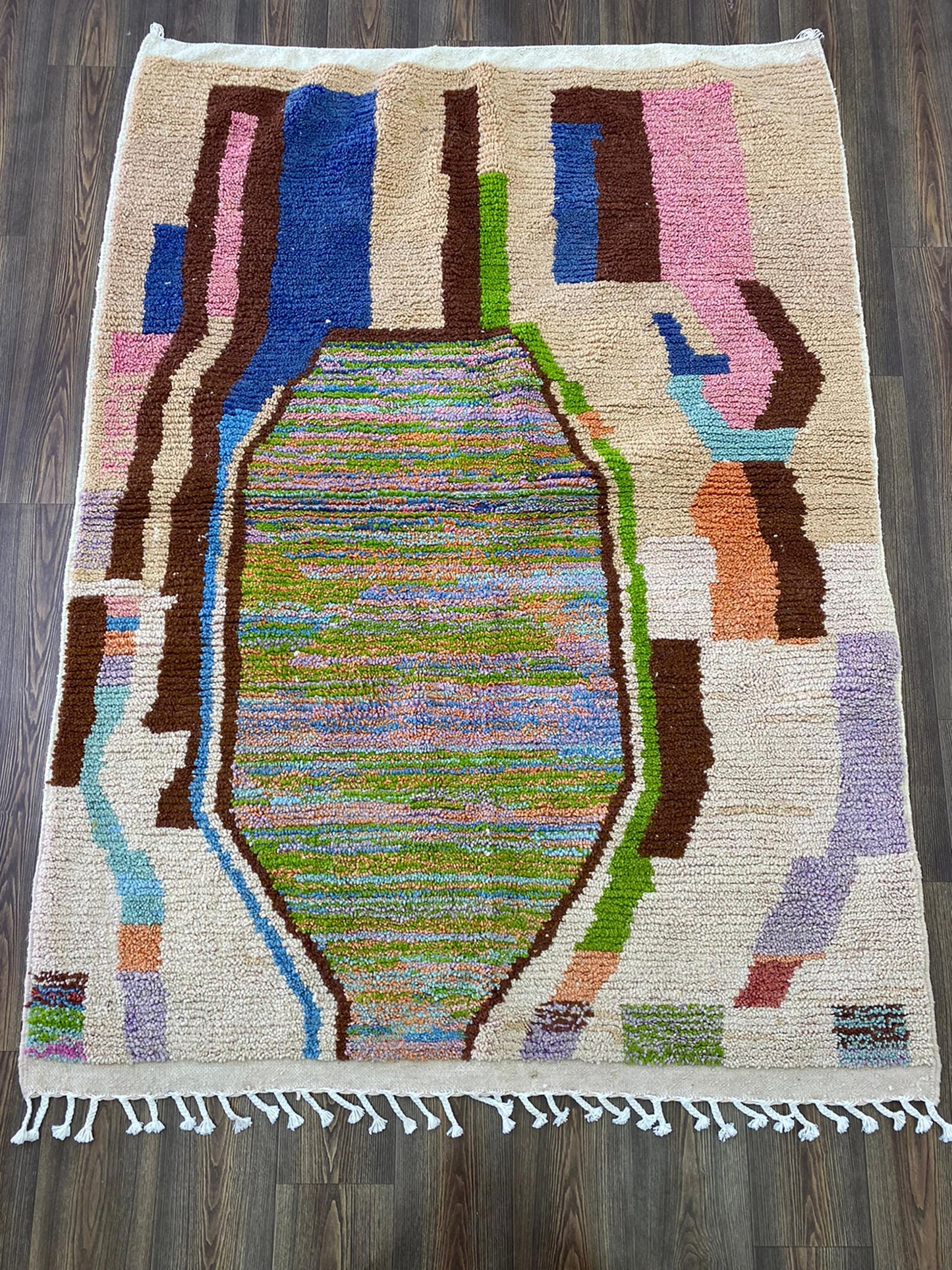 Moroccan Custom Area Rug, Unique Handmade Berber Rug.