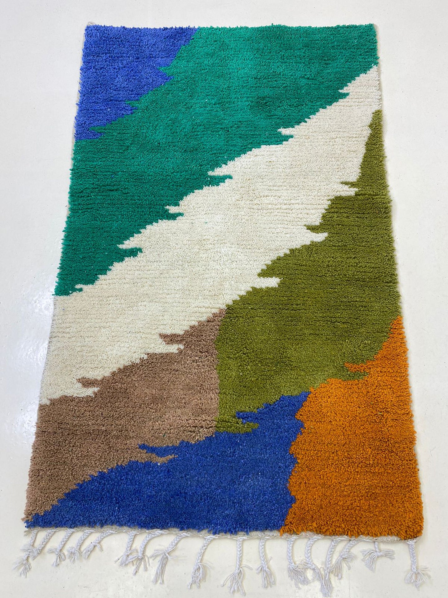 Custom made Moroccan Wool Rug, Unique Handmade Area Rug.