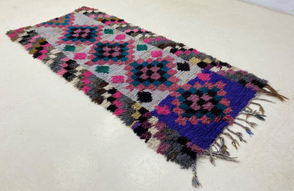 Petit tapis marocain coloré 3x6.