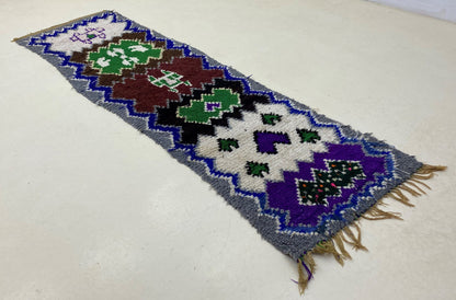 Tapis de couloir marocain long et coloré 2x8.