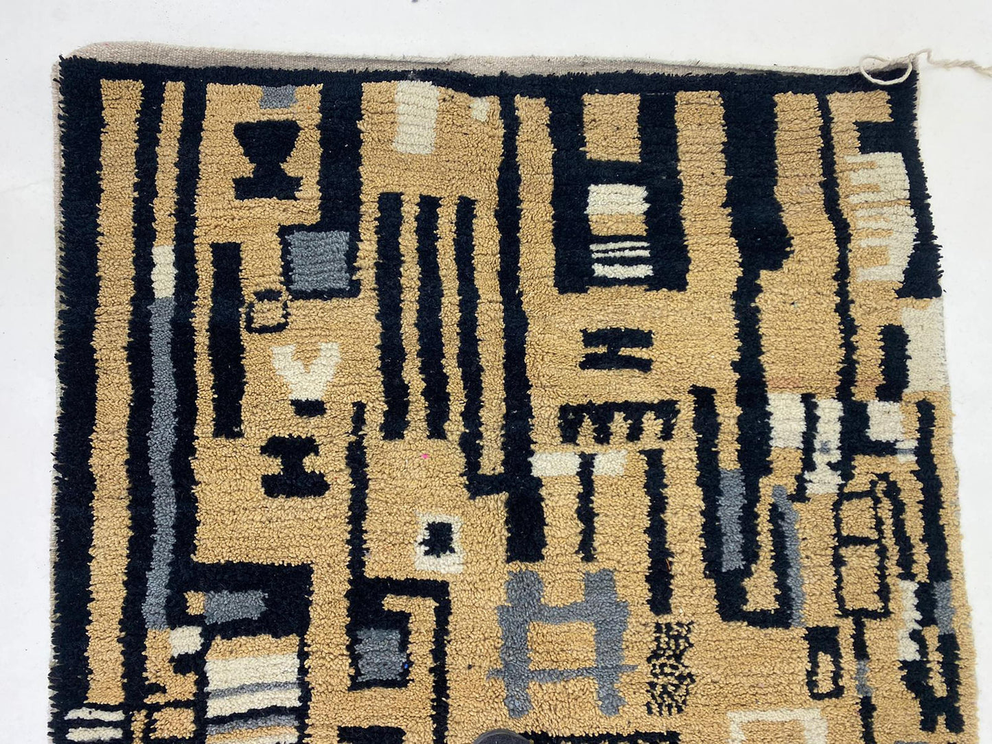 Handmade Area Rug, Unique Custom Colorful Moroccan Berber Rug.