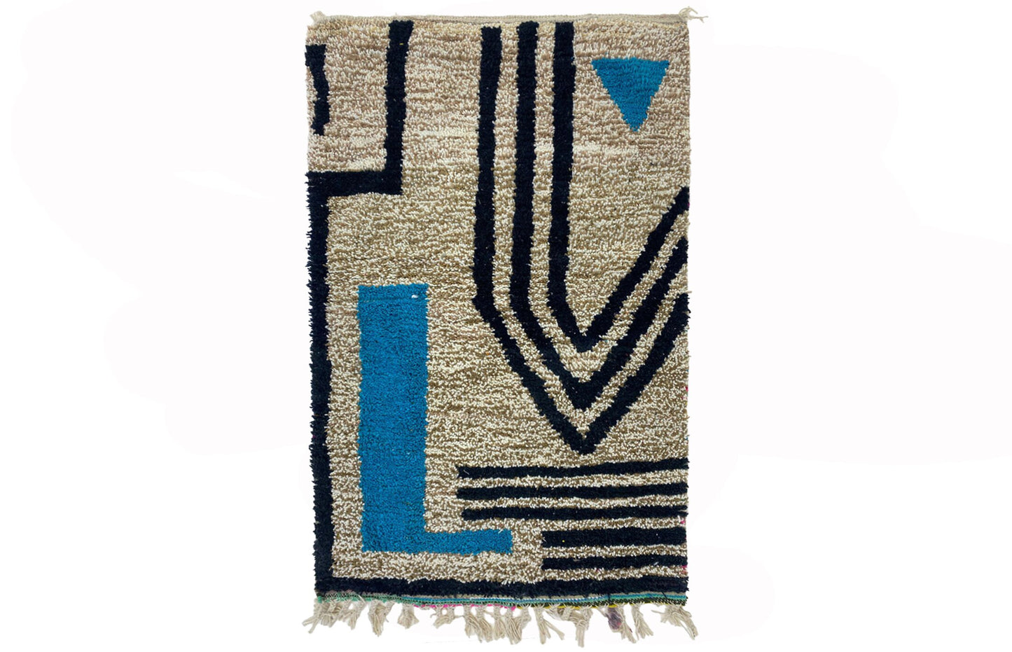 Moroccan Custom Kitchen Rug, Berber Wool Area Rug.