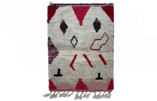 Custom Made Moroccan Wool Rug, Hand Knotted Berber Home Decor.