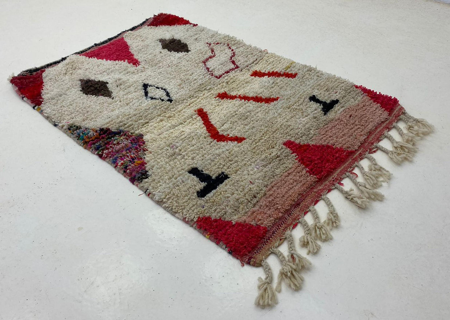 Custom Made Moroccan Wool Rug, Hand Knotted Berber Home Decor.