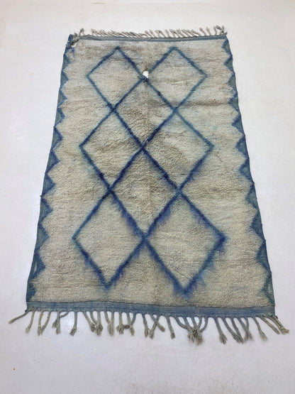 Tapis marocain à losanges 5x8, tapis traditionnel à losanges.