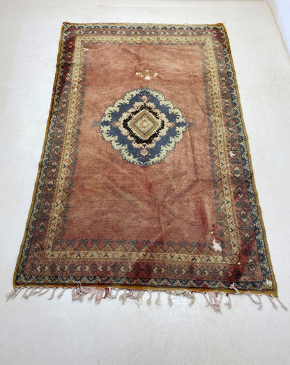 Tapis marocain bohème unique 6x9 pi.