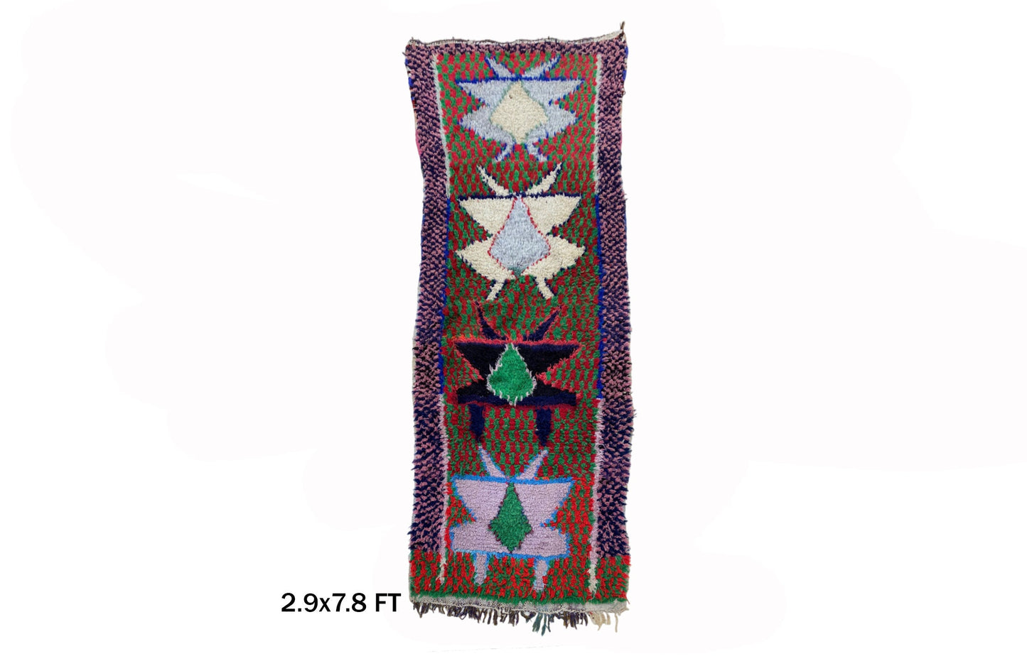 Tapis de couloir marocain vintage berbère 8x3.