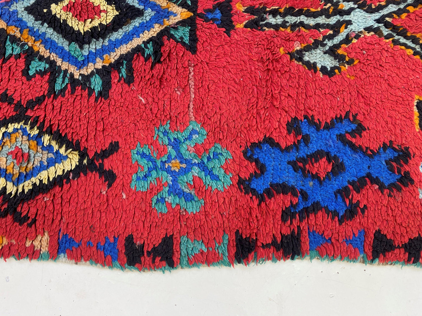 2x5 Small Moroccan Rug Runner, Vintage Wool Berber Runner.