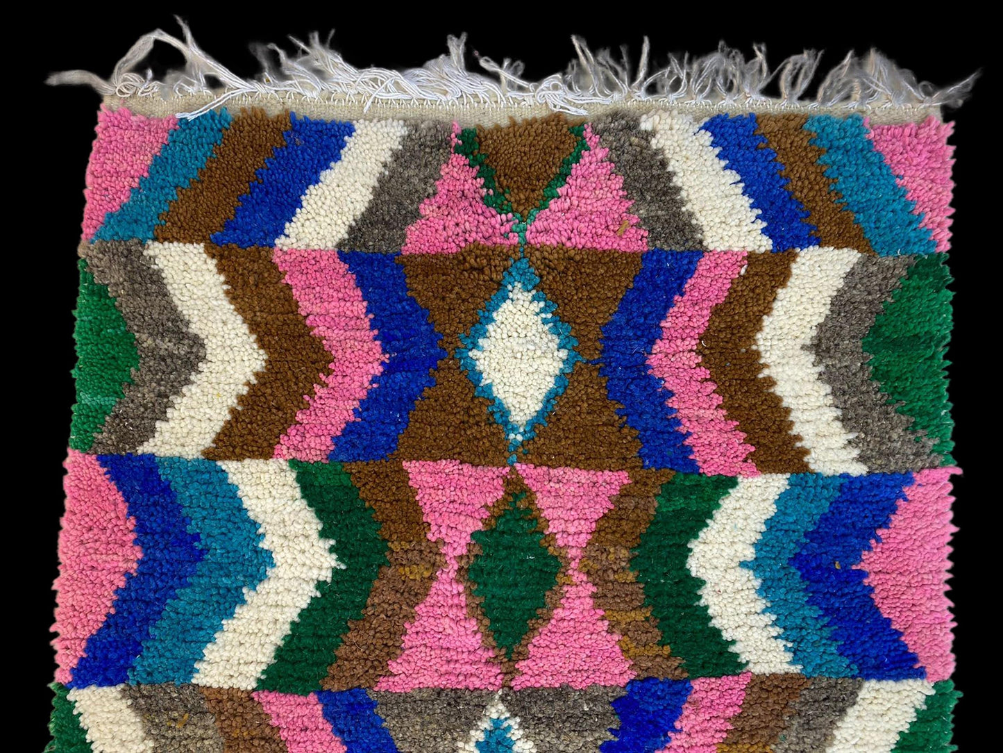 Tapis de couloir marocain tissé à la main : tapis de couloir en laine berbère personnalisé !