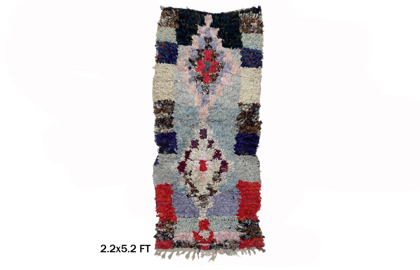 Tapis de couloir marocain 2x5 : Boucherouite Home Decor.