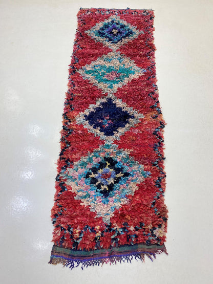 Tapis de couloir marocain Boucherouite 3x10.